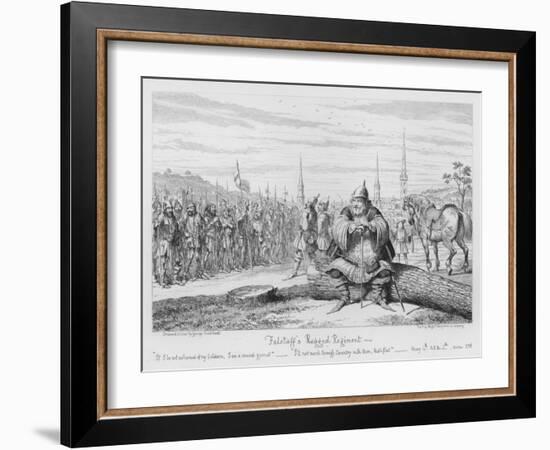 Falstaff's Ragged Regiment-George Cruikshank-Framed Giclee Print