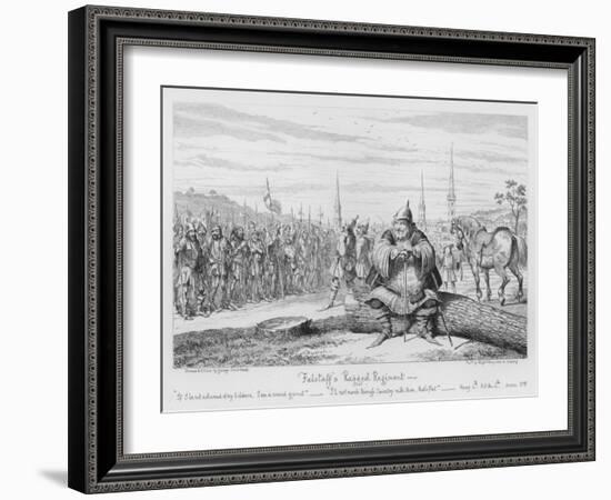 Falstaff's Ragged Regiment-George Cruikshank-Framed Giclee Print