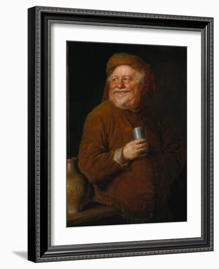 Falstaff with a Tin Cup-Eduard Grutzner-Framed Giclee Print