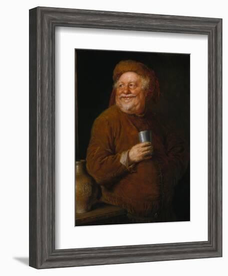 Falstaff with a Tin Cup-Eduard Grutzner-Framed Giclee Print