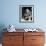 Famed Scientist Albert Einstein in His Study at Home-Alfred Eisenstaedt-Framed Premium Photographic Print displayed on a wall