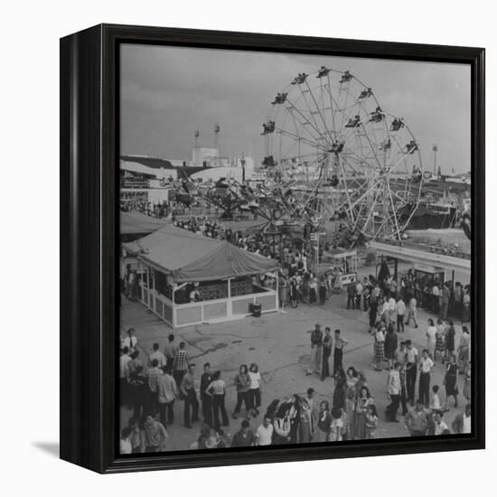 Families Enjoying the Texas State Fair-Cornell Capa-Framed Premier Image Canvas