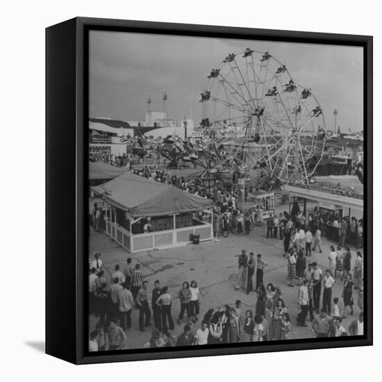 Families Enjoying the Texas State Fair-Cornell Capa-Framed Premier Image Canvas