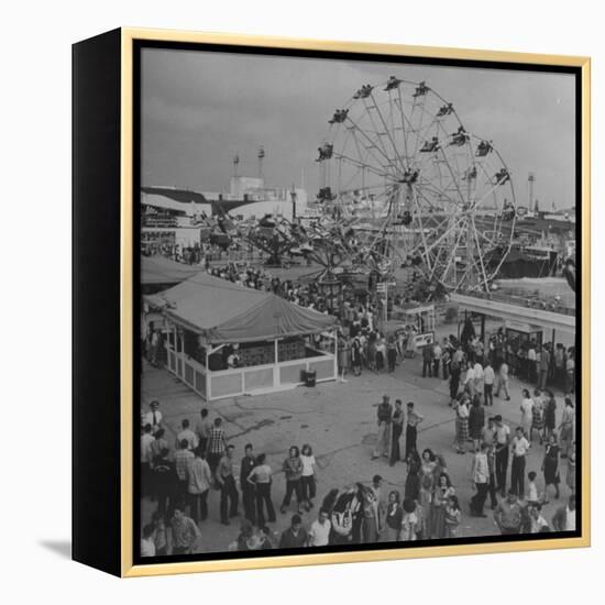 Families Enjoying the Texas State Fair-Cornell Capa-Framed Premier Image Canvas