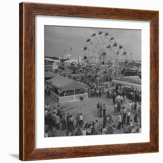 Families Enjoying the Texas State Fair-Cornell Capa-Framed Premium Photographic Print