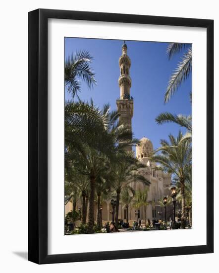 Families Relax after Prayers in Tree-Lined Garden of Abu Al-Abbas, Al-Mursi Mosque, Alexandria-Julian Love-Framed Photographic Print