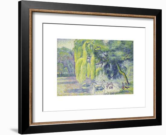 Famille de Cygnes-Henri Edmond Cross-Framed Premium Giclee Print