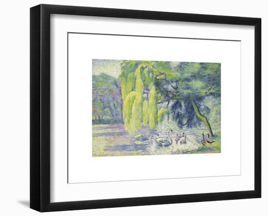 Famille de Cygnes-Henri Edmond Cross-Framed Premium Giclee Print