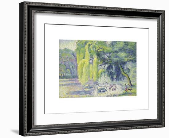 Famille de Cygnes-Henri Edmond Cross-Framed Premium Giclee Print