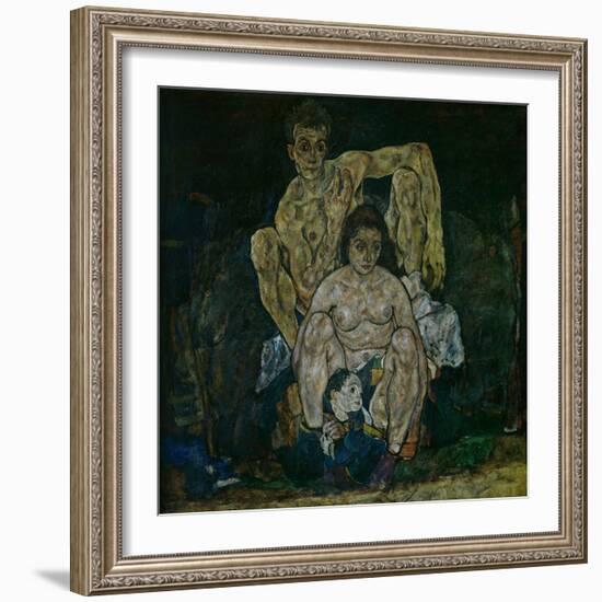 Family, 1918-Egon Schiele-Framed Giclee Print