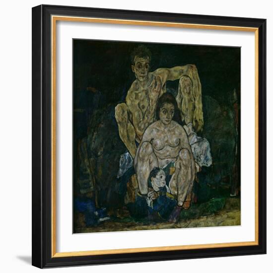 Family, 1918-Egon Schiele-Framed Giclee Print