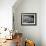 Family and Friends Sitting in a Modern Home, with Lots of Glass-Walter Sanders-Framed Photographic Print displayed on a wall