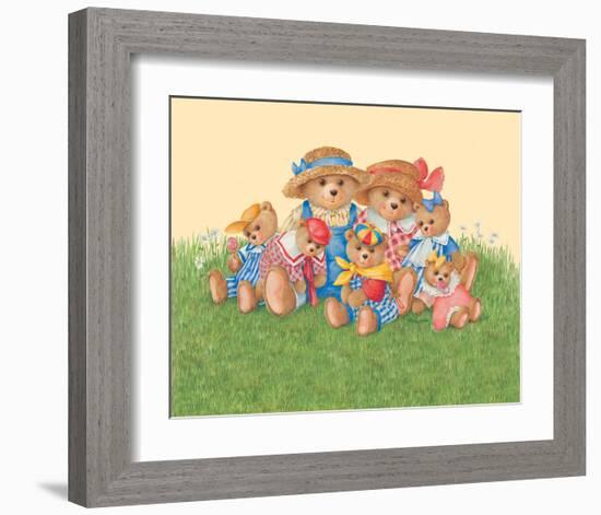 Family Bear-Renate Holzner-Framed Art Print