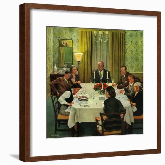 "Family Birthday Party", March 15, 1952-John Falter-Framed Giclee Print