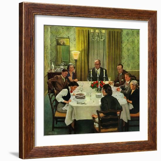 "Family Birthday Party", March 15, 1952-John Falter-Framed Giclee Print