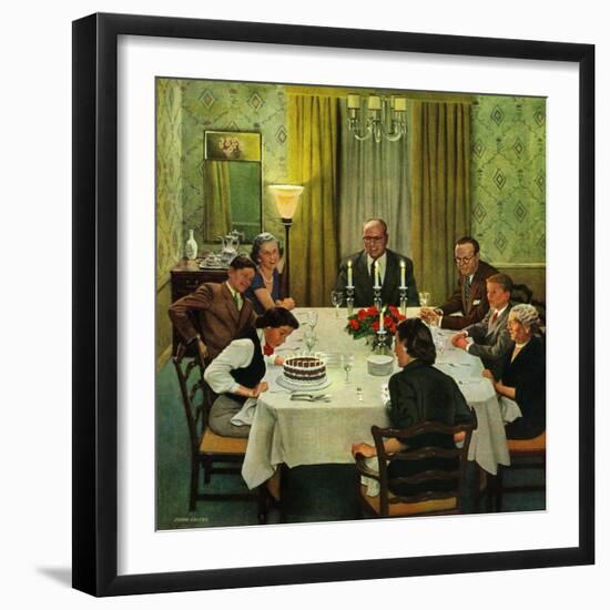 "Family Birthday Party", March 15, 1952-John Falter-Framed Giclee Print