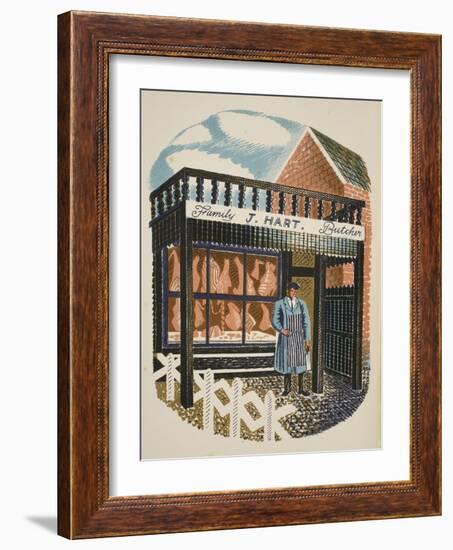 Family Butcher-Eric Ravilious-Framed Giclee Print