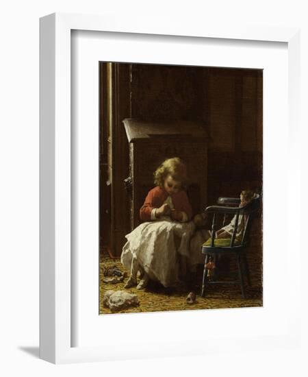 Family Cares, 1873-Eastman Johnson-Framed Giclee Print