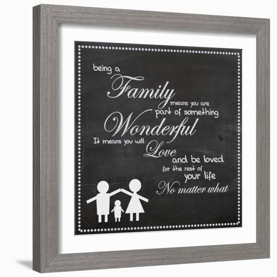 Family Chalk White-Lauren Gibbons-Framed Art Print