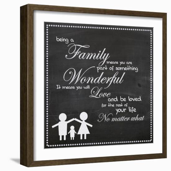 Family Chalk White-Lauren Gibbons-Framed Art Print