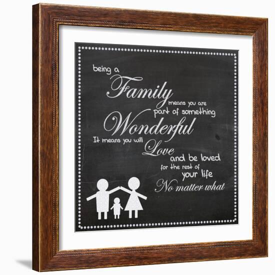 Family Chalk White-Lauren Gibbons-Framed Art Print