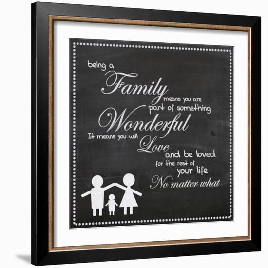 Family Chalk White-Lauren Gibbons-Framed Art Print