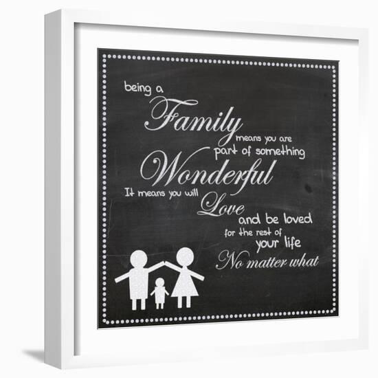 Family Chalk White-Lauren Gibbons-Framed Art Print