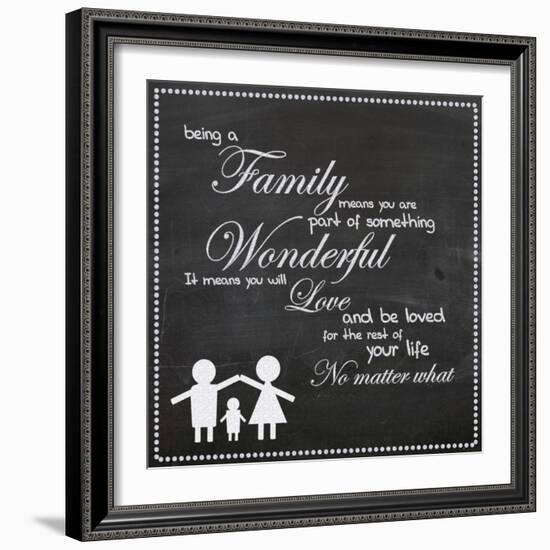 Family Chalk White-Lauren Gibbons-Framed Art Print