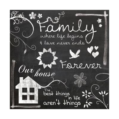 'Family Chalk' Art Print Lauren Gibbons