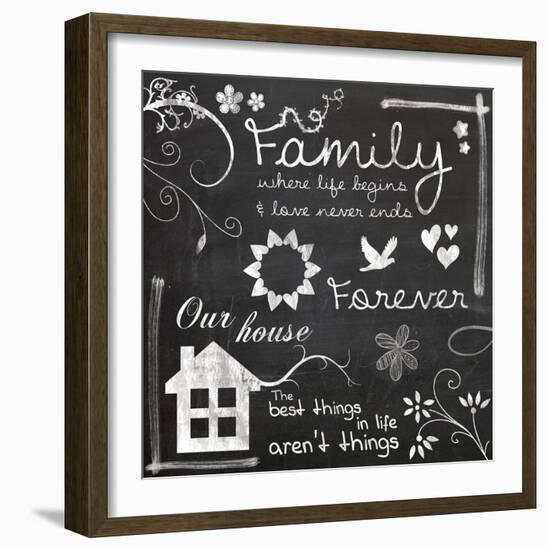 Family Chalk-Lauren Gibbons-Framed Art Print