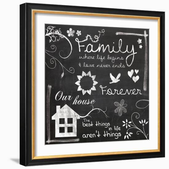 Family Chalk-Lauren Gibbons-Framed Art Print