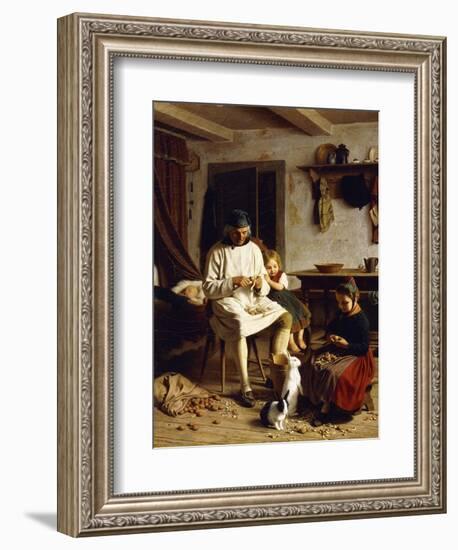 Family Chores, 1859-Friedrich Edouard Meyerheim-Framed Giclee Print