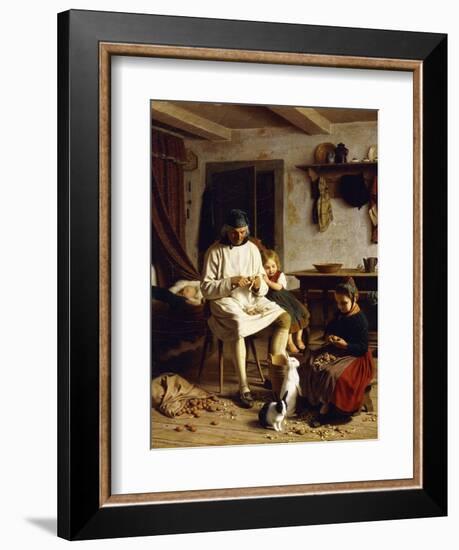 Family Chores, 1859-Friedrich Edouard Meyerheim-Framed Giclee Print