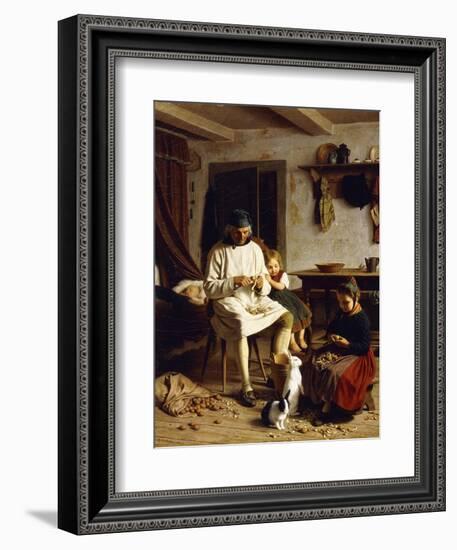 Family Chores, 1859-Friedrich Edouard Meyerheim-Framed Giclee Print