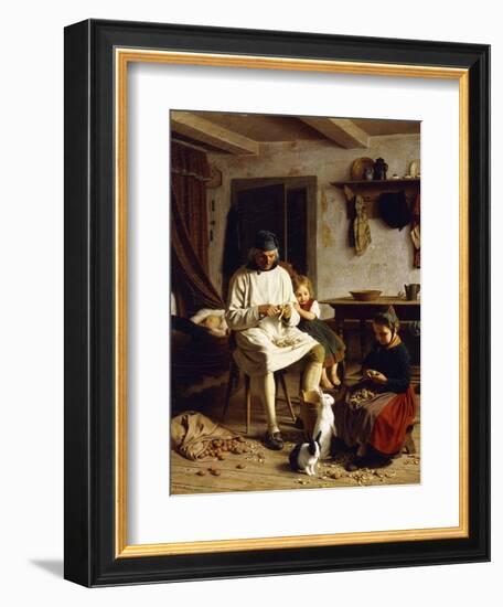 Family Chores, 1859-Friedrich Edouard Meyerheim-Framed Giclee Print