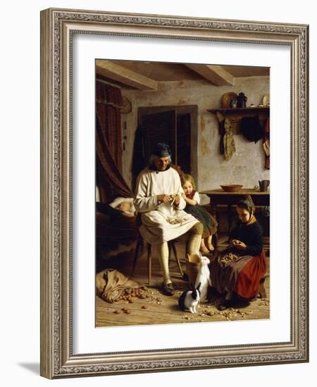 Family Chores, 1859-Friedrich Edouard Meyerheim-Framed Giclee Print