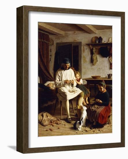 Family Chores, 1859-Friedrich Edouard Meyerheim-Framed Giclee Print