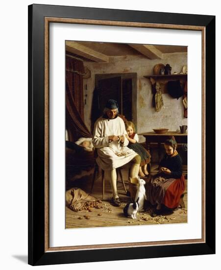 Family Chores, 1859-Friedrich Edouard Meyerheim-Framed Giclee Print