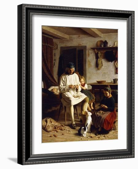 Family Chores, 1859-Friedrich Edouard Meyerheim-Framed Giclee Print