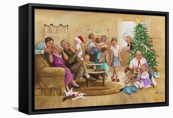 Family Christmas-Dianne Dengel-Framed Premier Image Canvas