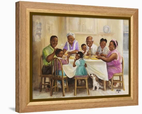 Family Dinner-Dianne Dengel-Framed Premier Image Canvas