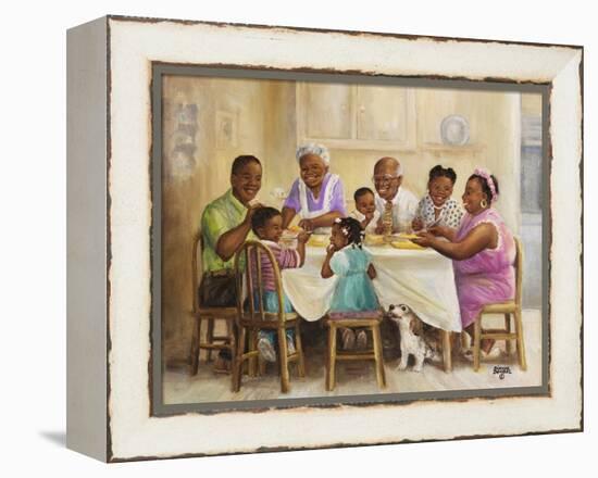 Family Dinner-Dianne Dengel-Framed Premier Image Canvas