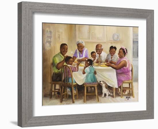 Family Dinner-Dianne Dengel-Framed Premium Giclee Print