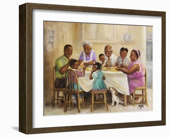 Family Dinner-Dianne Dengel-Framed Giclee Print