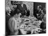 Family Eating at Dinner Table-John Dominis-Mounted Photographic Print