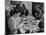 Family Eating at Dinner Table-John Dominis-Mounted Photographic Print