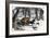 Family Going to a Christmas Party by Horse-Drawn Sleigh, England, 1850s-null-Framed Giclee Print