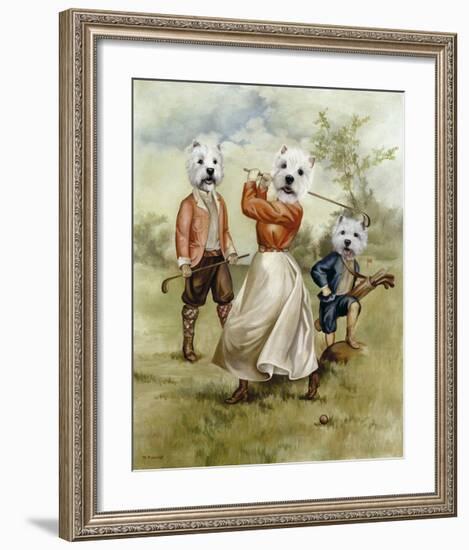 Family Golf Team-Thierry Poncelet-Framed Premium Giclee Print