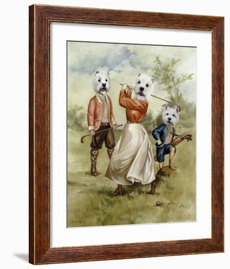 Family Golf Team-Thierry Poncelet-Framed Premium Giclee Print