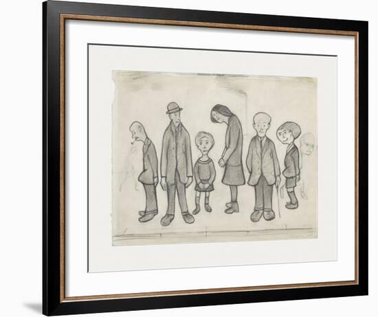 Family Group, 1956-Laurence Stephen Lowry-Framed Premium Giclee Print